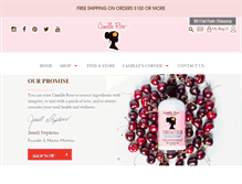 Tablet Screenshot of camillerosenaturals.com